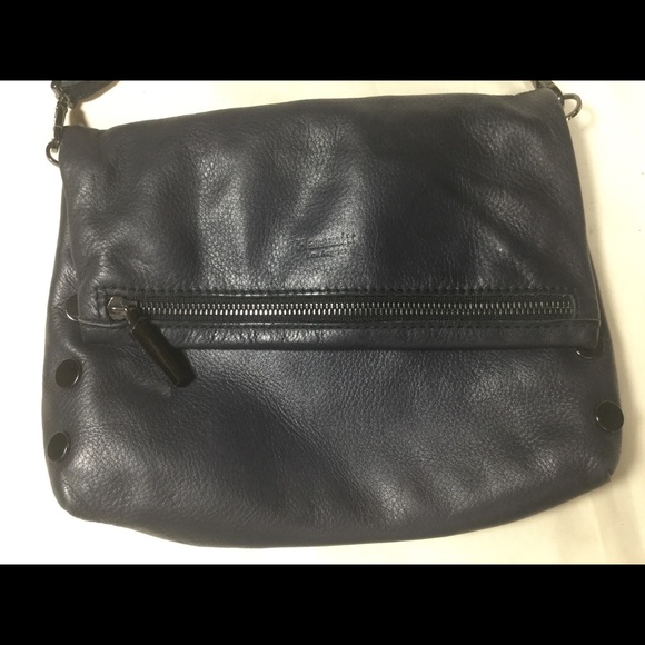 Hammett Navy Blue Leather VIP Crossbody - Picture 3 of 11
